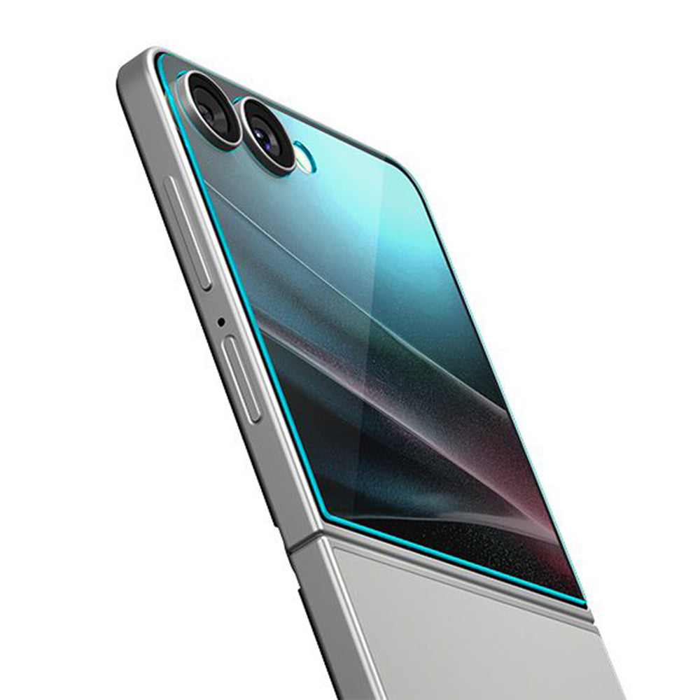 Film de protection Écran Extérieur Spigen GlastR EZ FIT pour Samsung Galaxy Z Flip7 F766, Verre Trempé, Full Glue, Set 2 pièces AGL09585