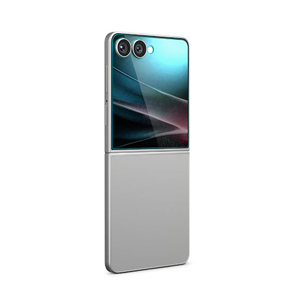 Film de protection Écran Extérieur Spigen GlastR EZ FIT pour Samsung Galaxy Z Flip7 F766, Verre Trempé, Full Glue, Set 2 pièces AGL09585