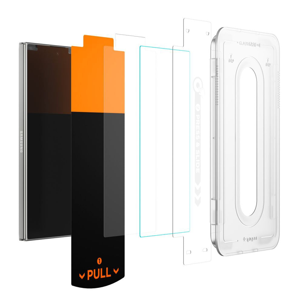 Film de protection Écran Extérieur Spigen GlastR EZ FIT Pro HD pour Samsung Galaxy Z Fold7 F966, Verre Trempé, Full Glue AGL09580