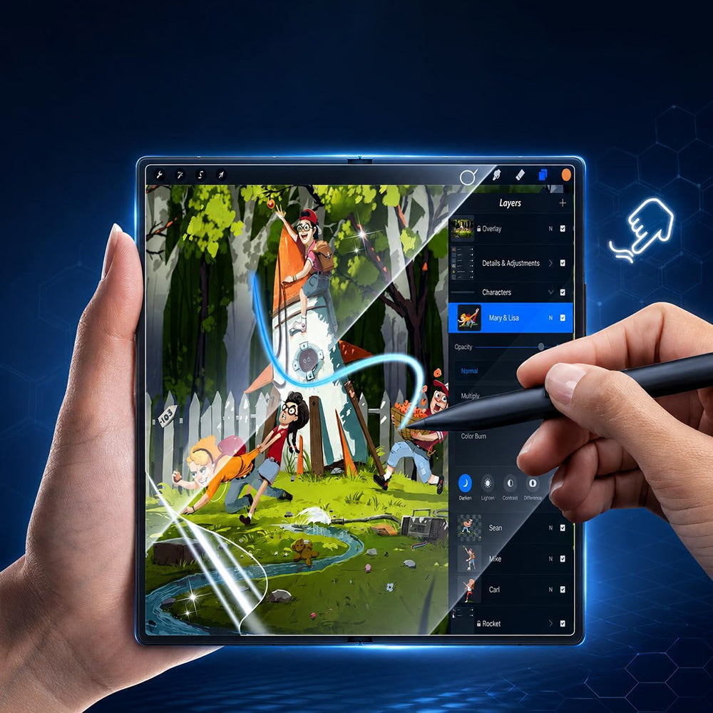 Film de protection écran intérieur Blueo HD pour Samsung Galaxy Z Fold8 Ultra F976 / Z Fold7 F966, plastique