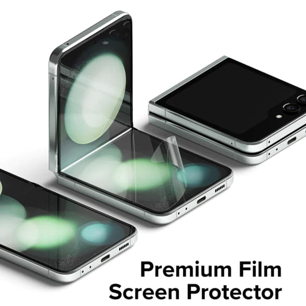 Ringke Dual Easy Interior Screen Protector for Samsung Galaxy Z Flip5 F731, Plastic, Set of 2 Pieces