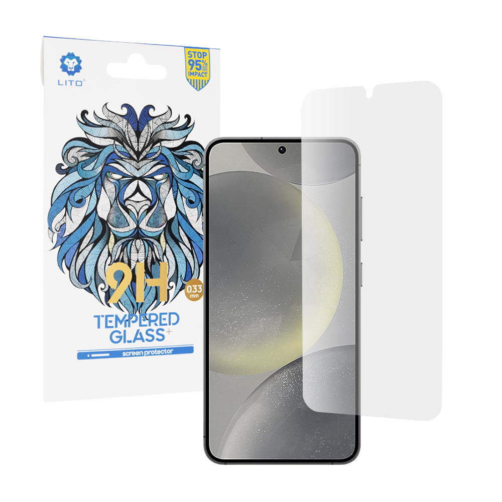 Film de protection d'écran Lito Classic Ultra Thin pour Samsung Galaxy S25 S931 / S24 S921, Verre Trempé, Full Glue, 2.5D