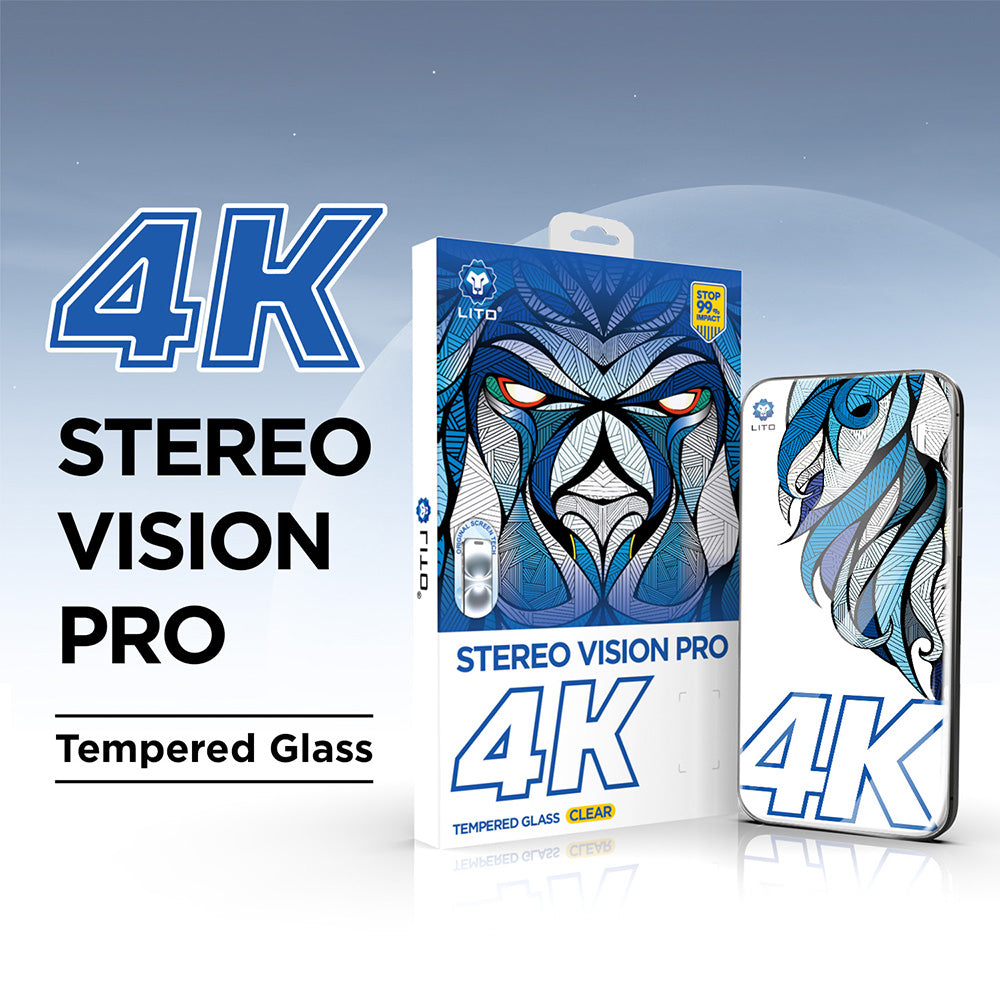 Film de protection écran Lito D+ Max 4K pour Apple iPhone 17 Pro, Verre Trempé, Full Glue, Noir