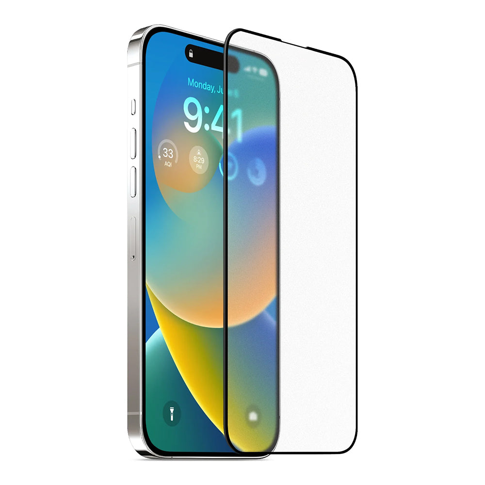 Film de protection Écran Mat Anank 5X Renforcé pour Apple iPhone 17, Verre Trempé, Full Glue, 2.5D, Noir