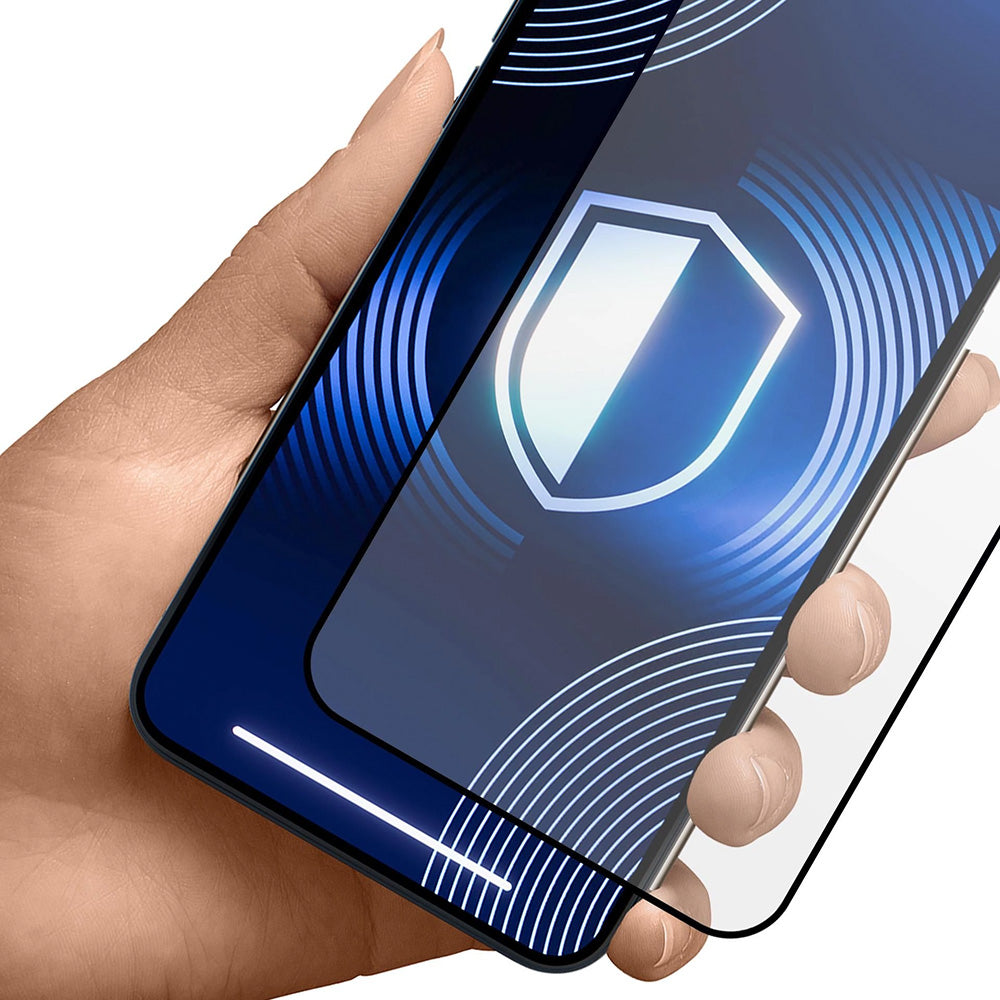 Film de protection Écran Mat 3MK HardGlass Max pour Apple iPhone 17 Pro, Verre Trempé, Full Glue, Noir