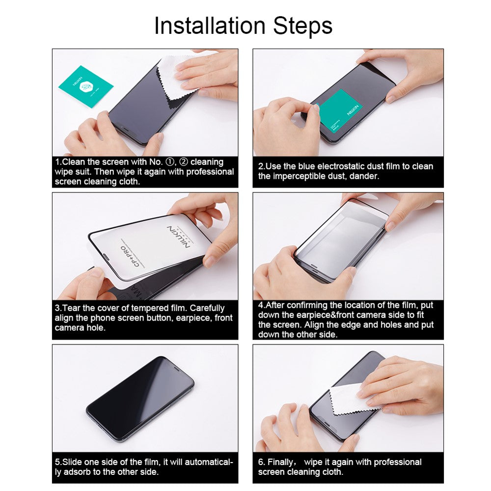 Film de protection d'écran Nillkin CP+ Pro pour Xiaomi 15T Pro / 15T, Verre trempé, Collage complet, Noir