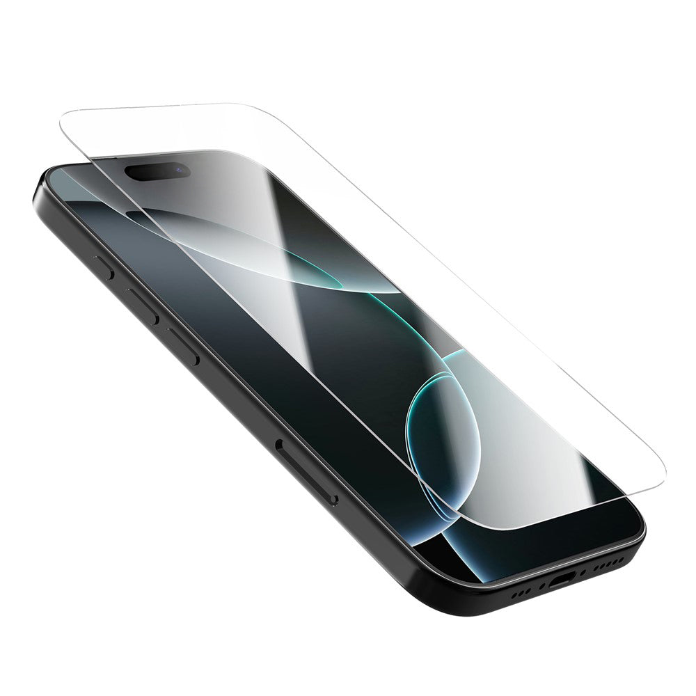Film de protection d'écran Nillkin H+ Pro avec applicateur pour Apple iPhone 16, Verre trempé, Collage intégral