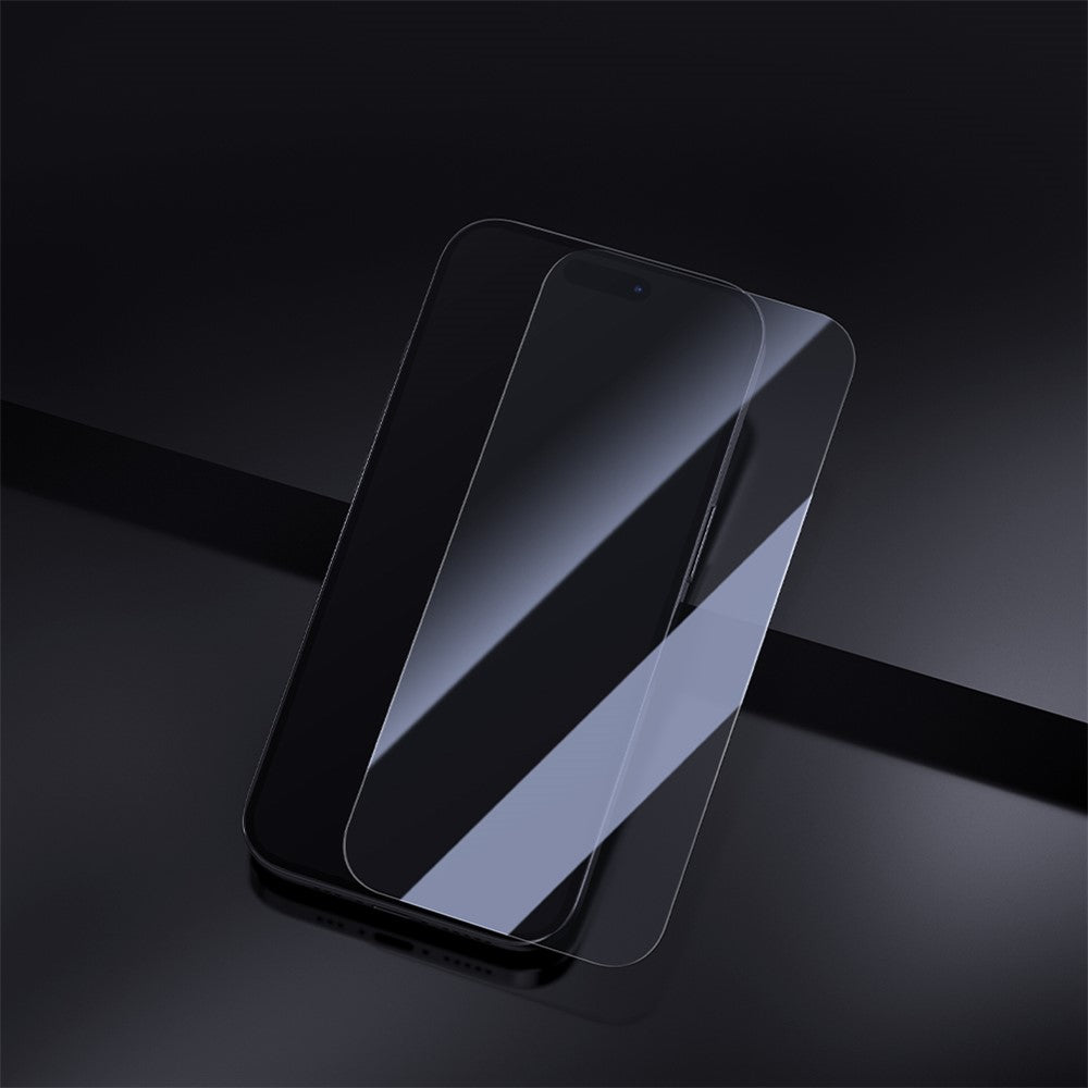 Film de protection d'écran Nillkin H+ Pro avec applicateur pour Apple iPhone 16, Verre trempé, Collage intégral