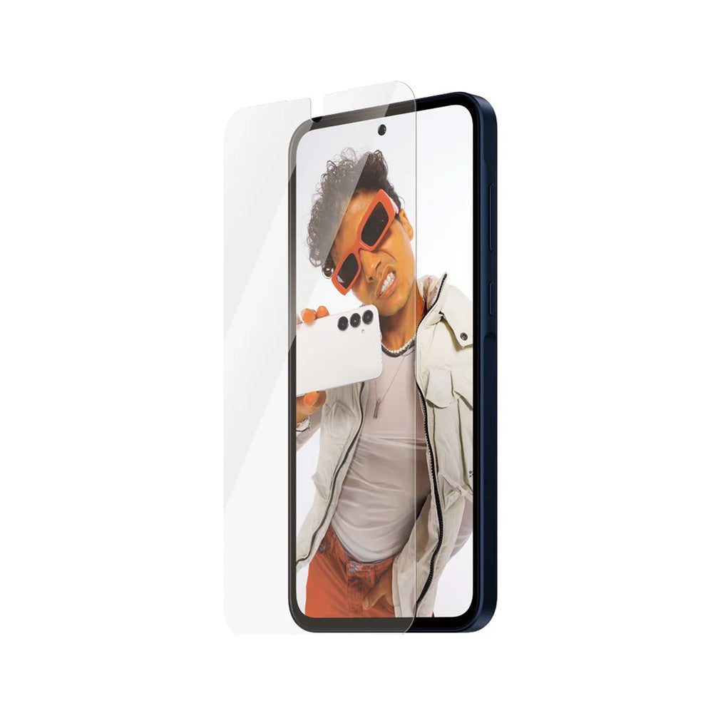 Film de protection d'écran PanzerGlass Safe. Ultra-Wide Fit EasyAligner pour Samsung Galaxy A36 A366, Verre Trempé, Full Glue