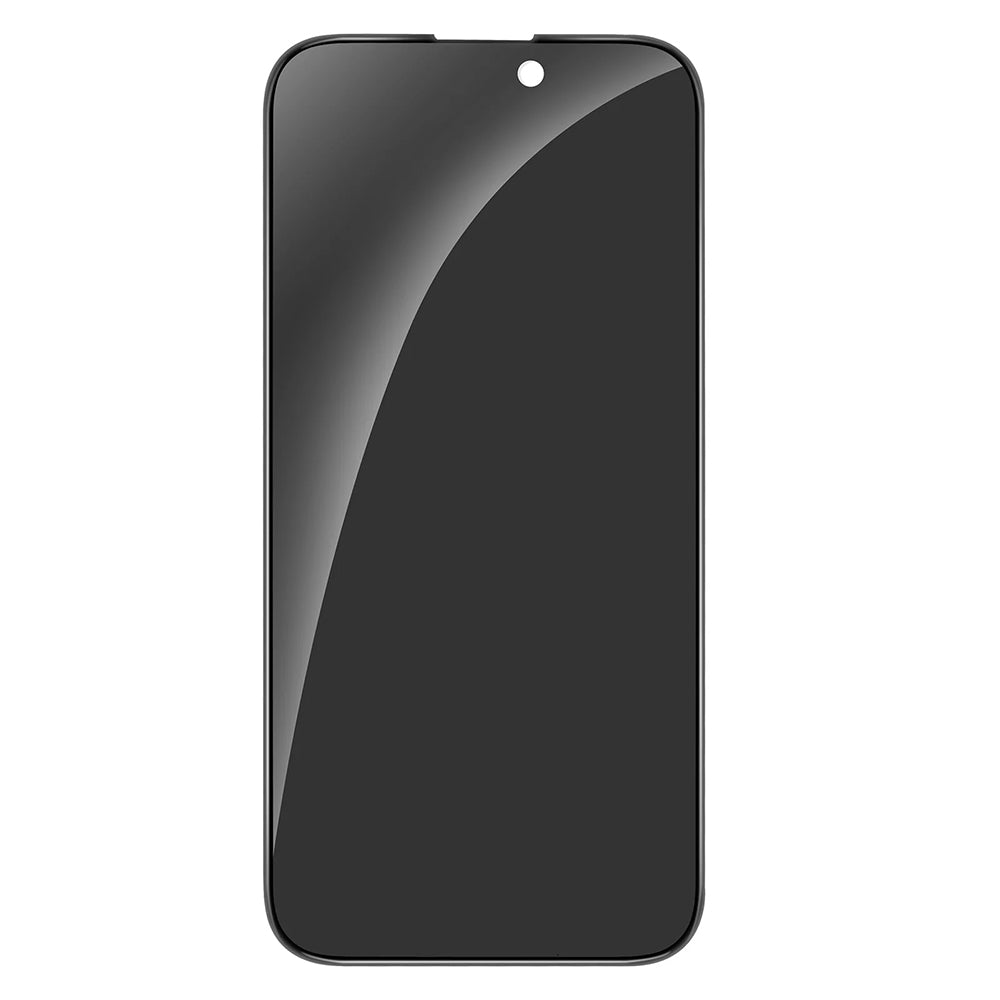 Film de protection écran Privacy Anank 2X renforcé pour Apple iPhone 16 Pro Max, verre trempé, collage complet, 2.5D