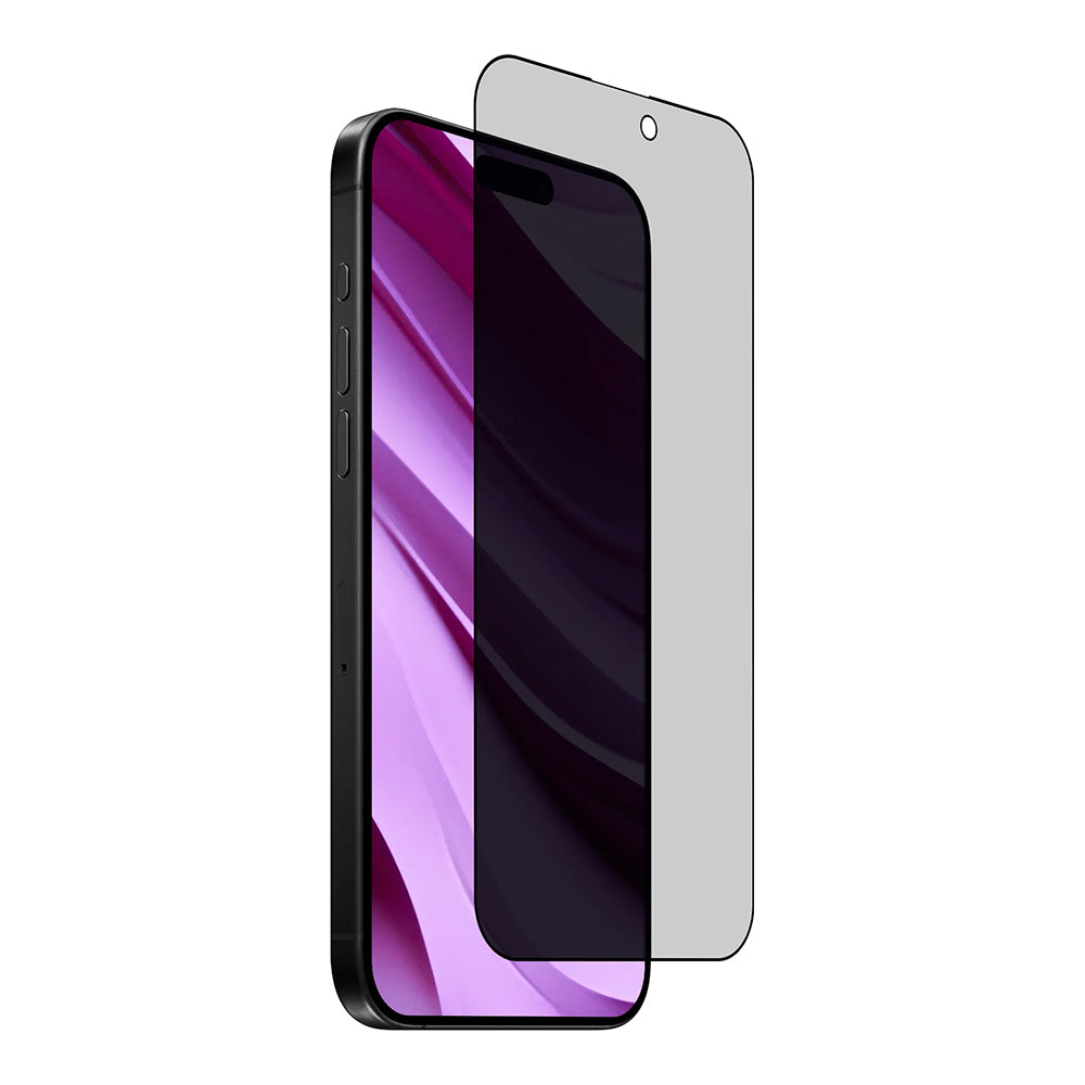 Film de protection écran Privacy Anank 2X renforcé pour Apple iPhone 16 Pro Max, verre trempé, collage complet, 2.5D