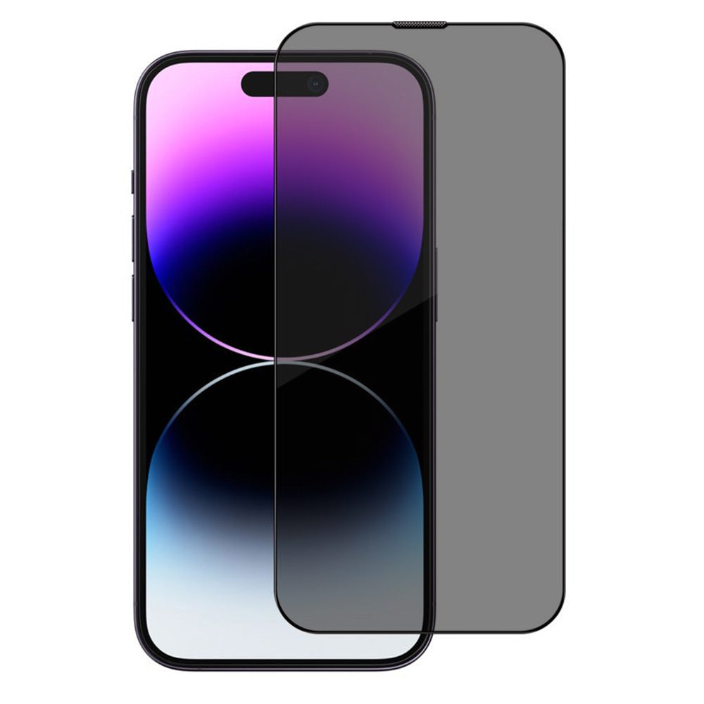 Privacy Screen Protector Blueo Sapphire Applicator Pro for Apple iPhone 17 Pro / 17 / 16 Pro, Tempered Glass, Full Glue