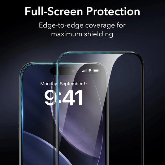 Film de protection Écran Privacy ESR Armorite UltraFit pour Apple iPhone 17 Air, Verre Trempé, Full Glue, Set de 3 pièces