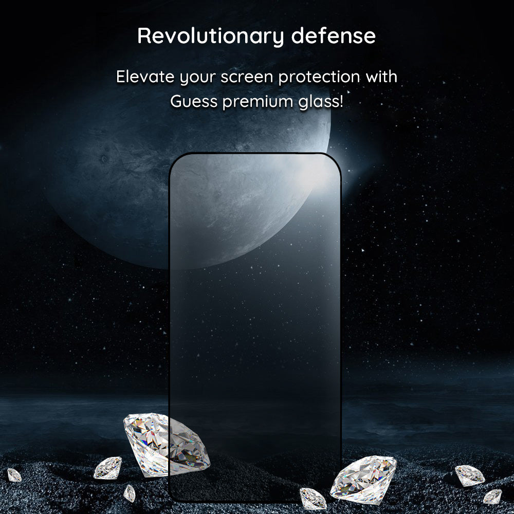 Film de protection écran Privacy Guess pour Apple iPhone 16 Pro Max, Verre Trempé, Full Glue, 2.5D