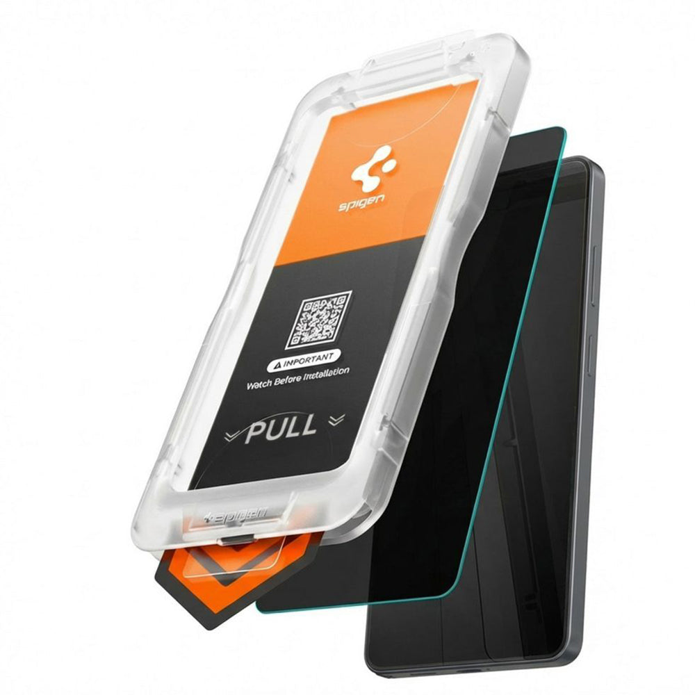 Film de protection écran Privacy Spigen GlastR EZ FIT Pro HD pour Samsung Galaxy S26 Plus S947, Verre Trempé, Full Glue AGL11087