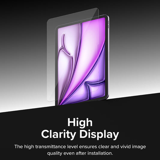 Film de protection d'écran Ringke Easy Slide pour Apple iPad Air 11 (2026) / Air 11 (2025), Verre trempé, Collage intégral