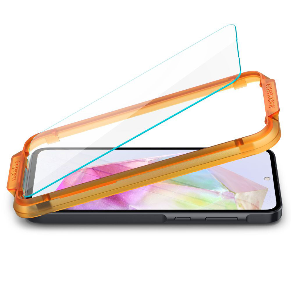 Film de protection écran Spigen GlastR Align Master pour Samsung Galaxy M35 / A35 5G A356, Verre Trempé, Full Glue, Set 2 pièces AGL07772
