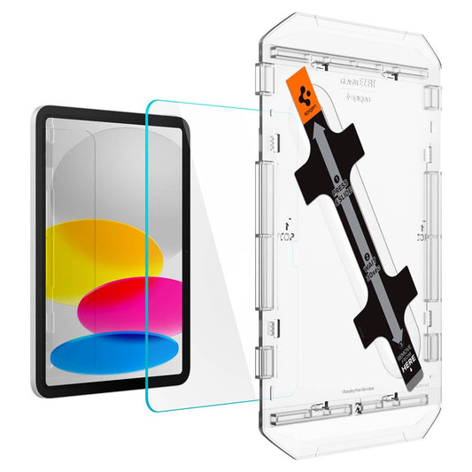 Film de protection d'écran Spigen GlastR EZ FIT pour Apple iPad (2025) / (2022), Verre trempé, Full Glue AGL05554