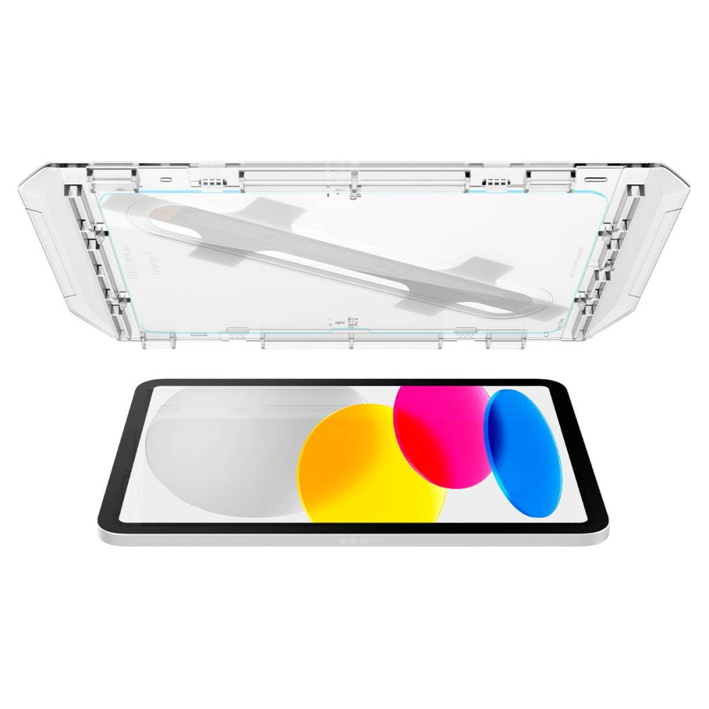 Film de protection d'écran Spigen GlastR EZ FIT pour Apple iPad (2025) / (2022), Verre trempé, Full Glue AGL05554