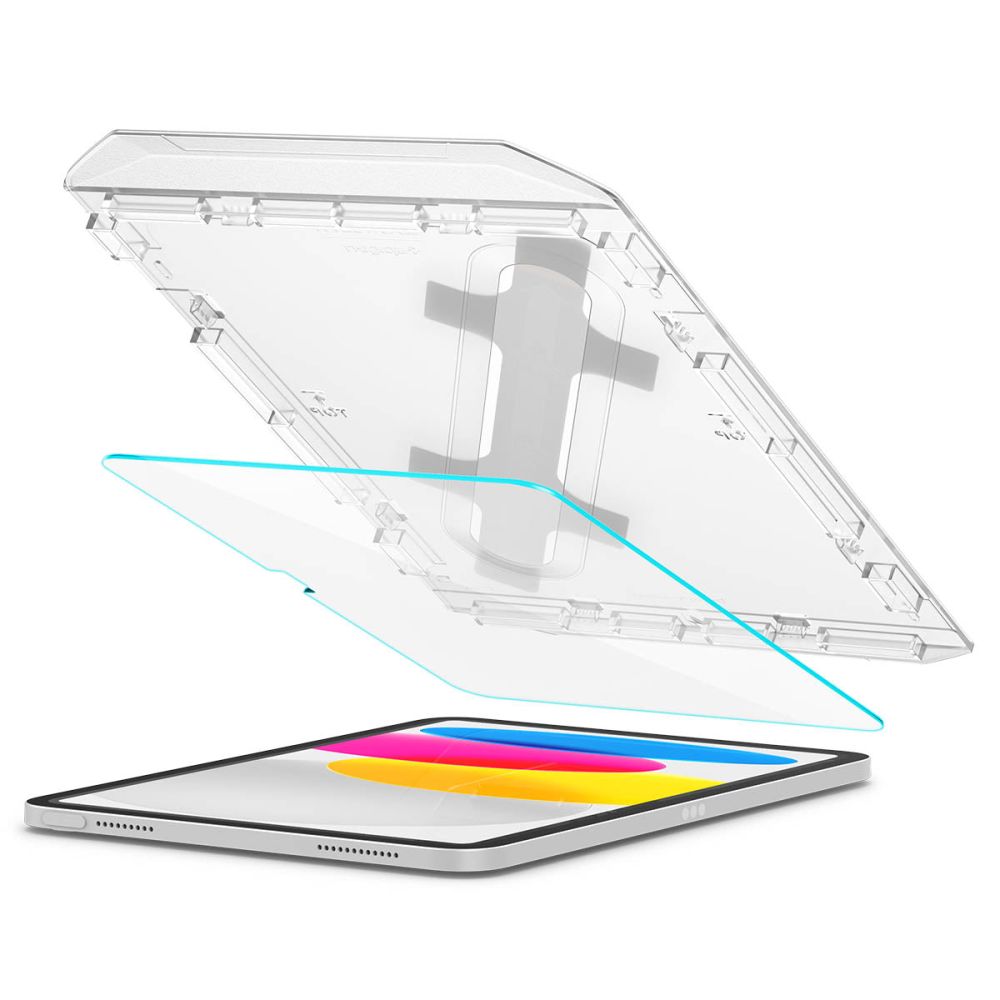 Film de protection d'écran Spigen GlastR EZ FIT pour Apple iPad (2025) / (2022), Verre trempé, Full Glue AGL05554