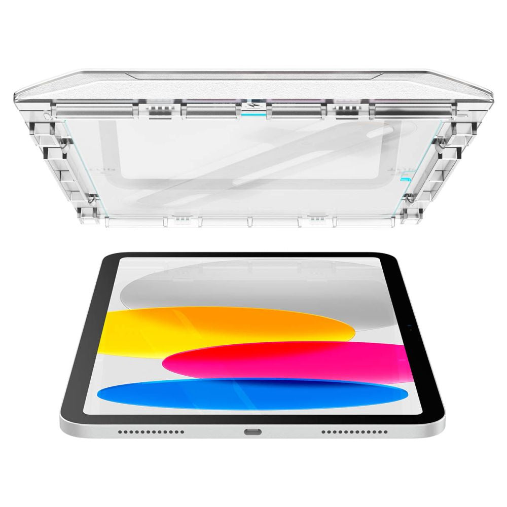 Film de protection d'écran Spigen GlastR EZ FIT pour Apple iPad (2025) / (2022), Verre trempé, Full Glue AGL05554