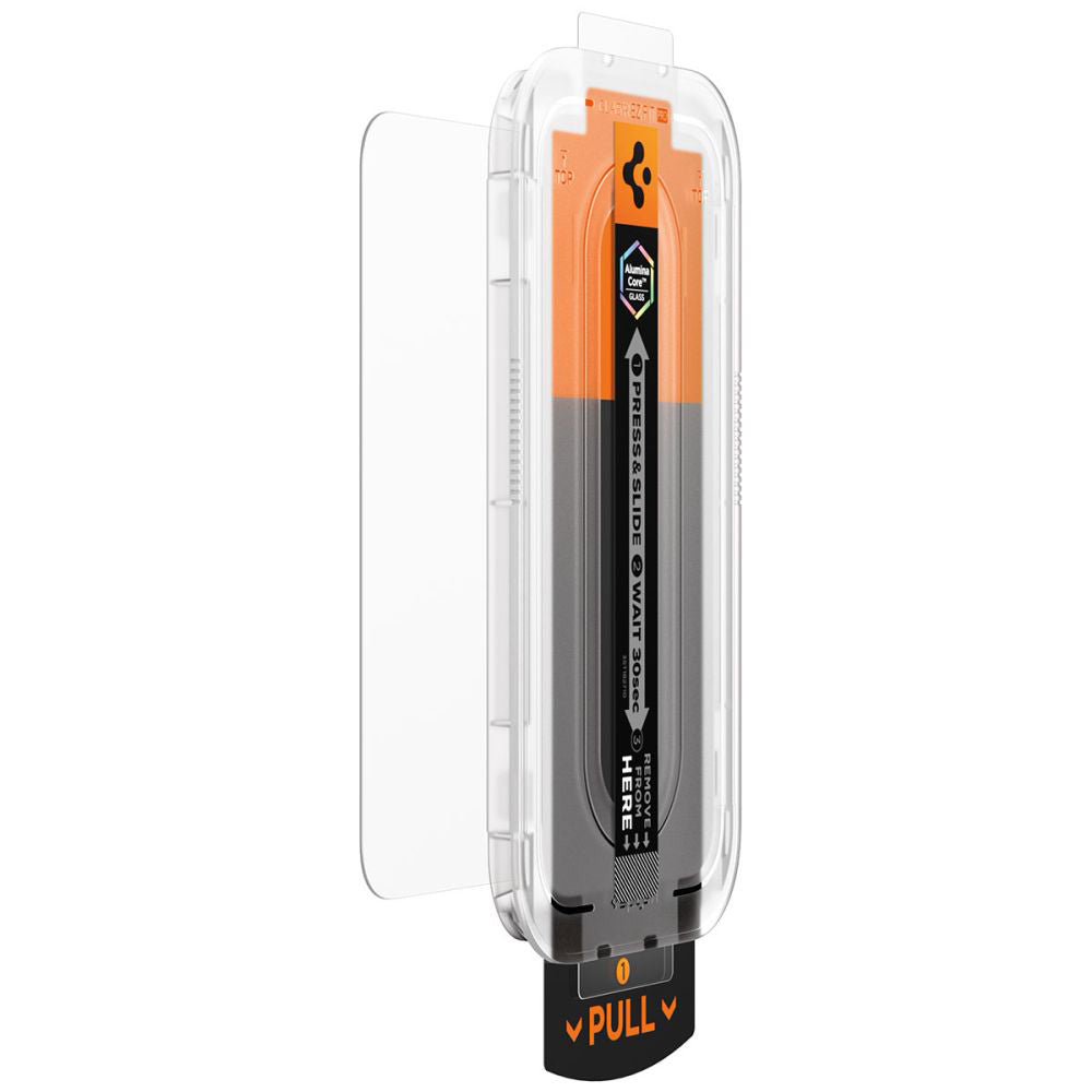 Film de protection d'écran Spigen GlastR EZ FIT Pro pour Apple iPhone 17 Pro / 17 / 16 Pro, Verre Trempé, Full Glue