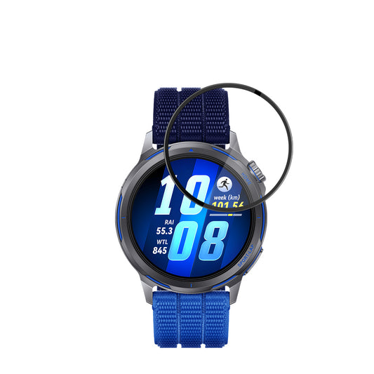 Film de protection d'écran Techsuit Nano Flex pour Huawei Watch GT Runner 2, Plastique, Lot de 2 pièces, Noir