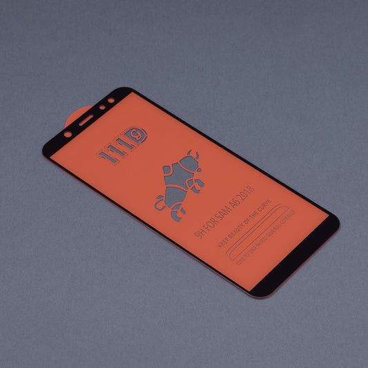 Film de protection d'écran Techsuit pour Samsung Galaxy A6 Plus (2018) A605, Verre trempé, Full Glue, 111D, Noir