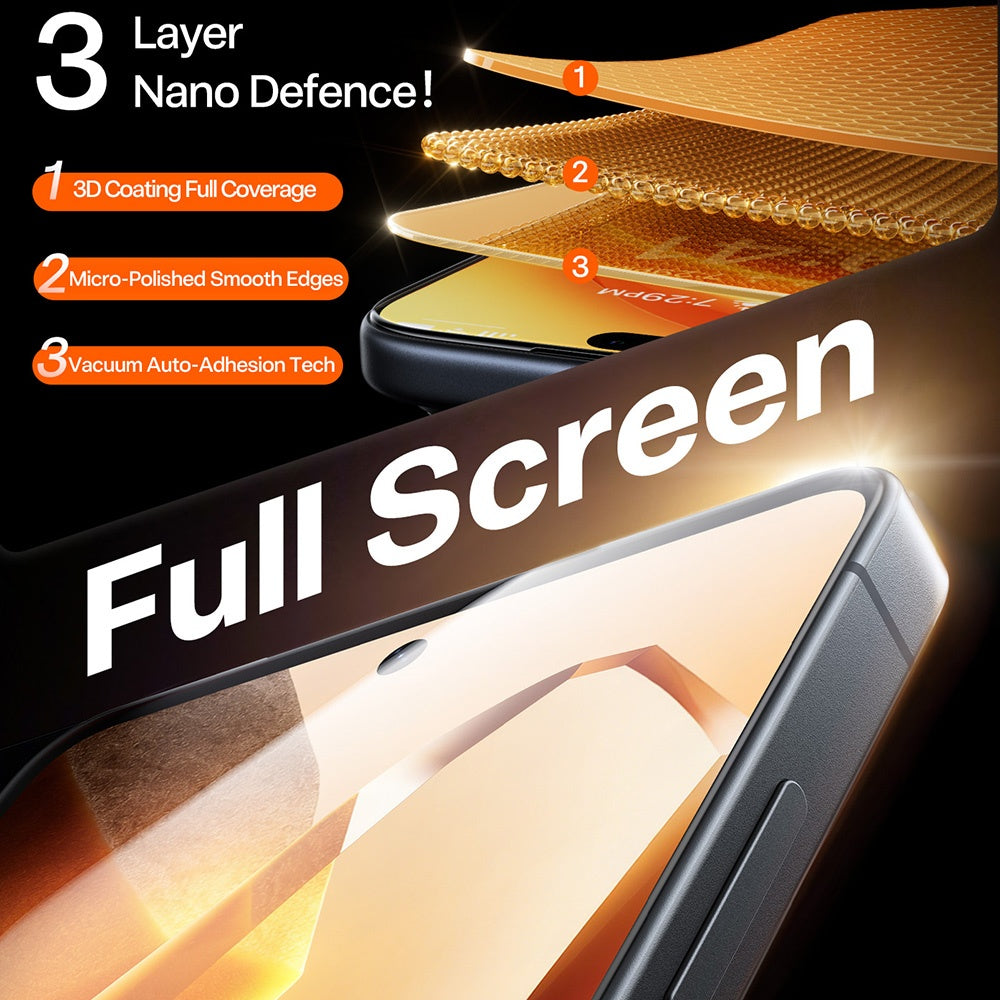 Torras GlassGo Install Master Screen Protector for Samsung Galaxy S26 Plus S947, Tempered Glass, Full Glue, Transparent