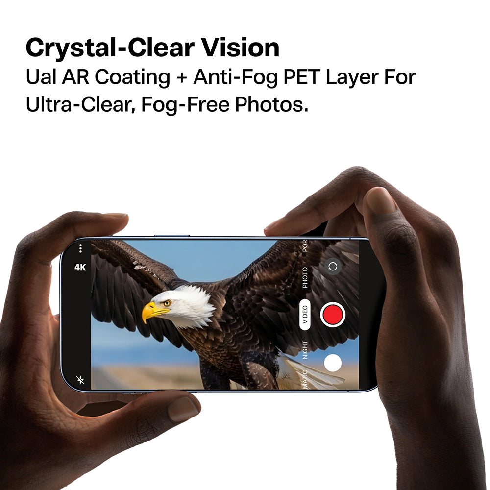 Film de protection pour caméra arrière Torras Lensguard pour Apple iPhone 17 Pro Max / 17 Pro, Verre trempé, Orange