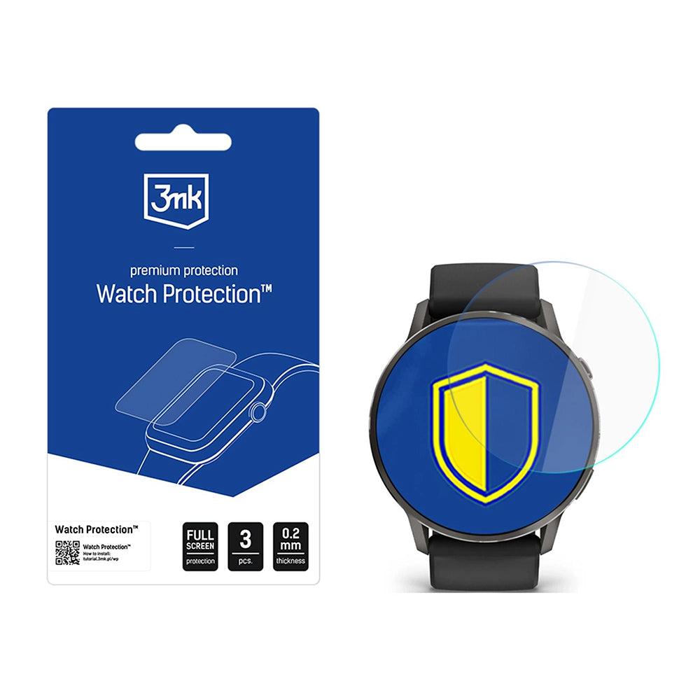 Film de protection 3MK Arc pour Garmin Venu 4 41mm, Set de 3 pièces, Plastique