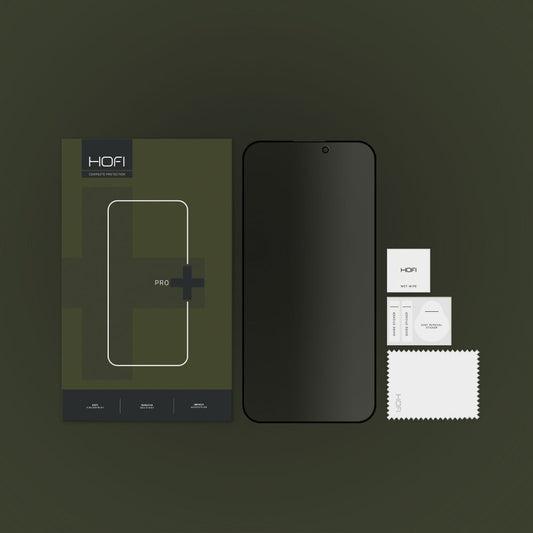 Film de protection d'écran Privacy HOFI PRO+ pour Apple iPhone 14 Pro, Verre trempé, Collage intégral