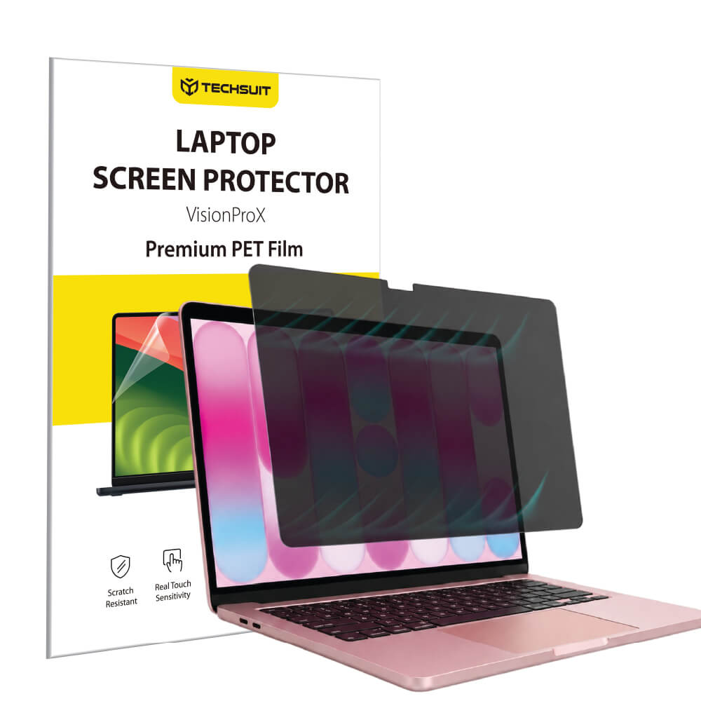 Film de Protection d'Écran Privacy Techsuit VisionProX Magnétique pour Apple MacBook Neo 13 pouces, Plastique