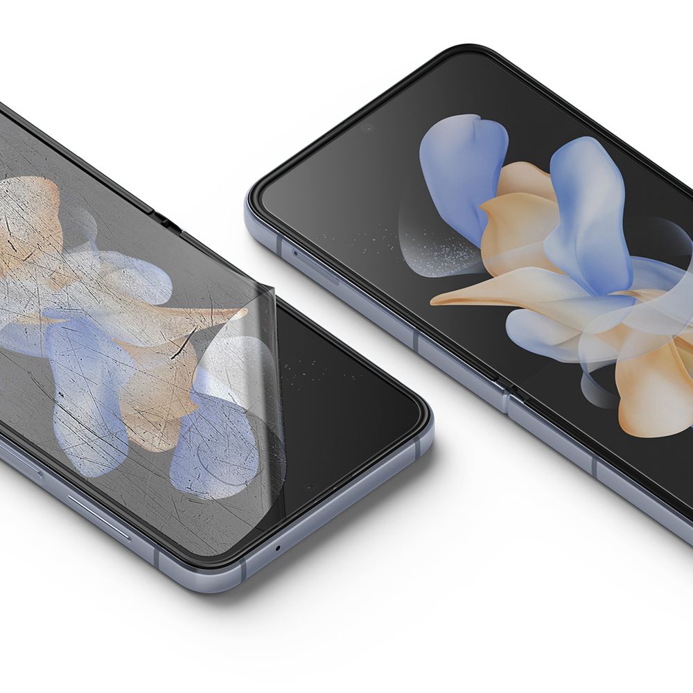 Film de protection d'écran intérieur Ringke Dual Easy pour Samsung Galaxy Z Flip4 F721, Plastique, Lot de 2 pièces