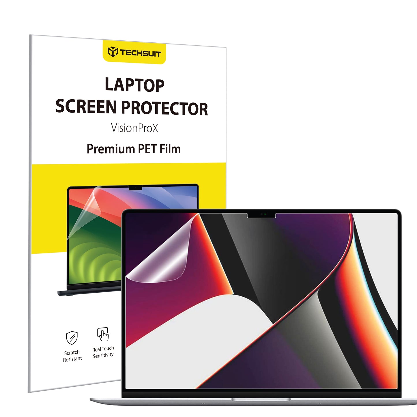 Film de Protection d'Écran Mat Anti Lumière Bleue Techsuit VisionProX pour Apple MacBook Pro 16 pouces (2024), Plastique