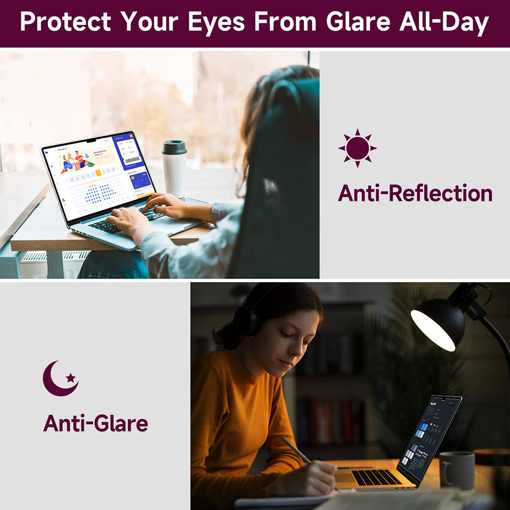 Film de Protection d'Écran Mat Anti Lumière Bleue Techsuit VisionProX pour Apple MacBook Pro 16 pouces (2024), Plastique
