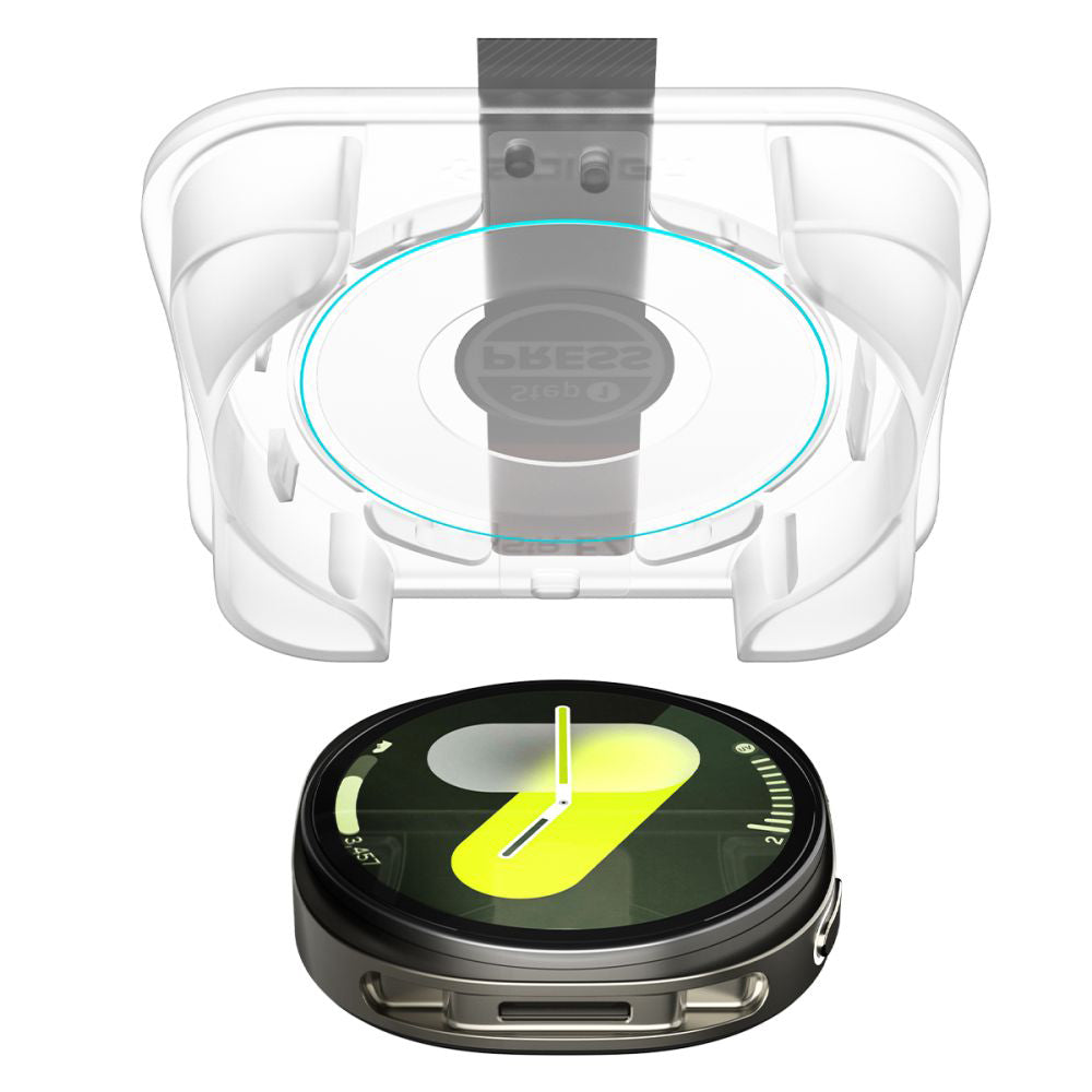 Spigen GlastR EZ FIT Protection Film for Samsung Galaxy Watch8 40mm, Set of 2 pieces, Tempered Glass AGL09876