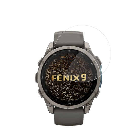Film de protection Techsuit Nano Flex pour Garmin Fenix 9 Pro 51mm / Fenix 9 51mm, lot de 2 pièces, plastique, noir
