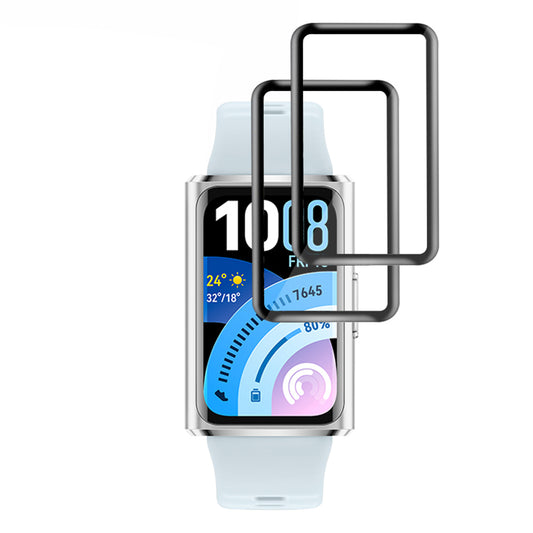 Film de protection Techsuit Nano Flex pour Huawei Band 11 Pro, Set de 2 pièces, Plastique, Noir