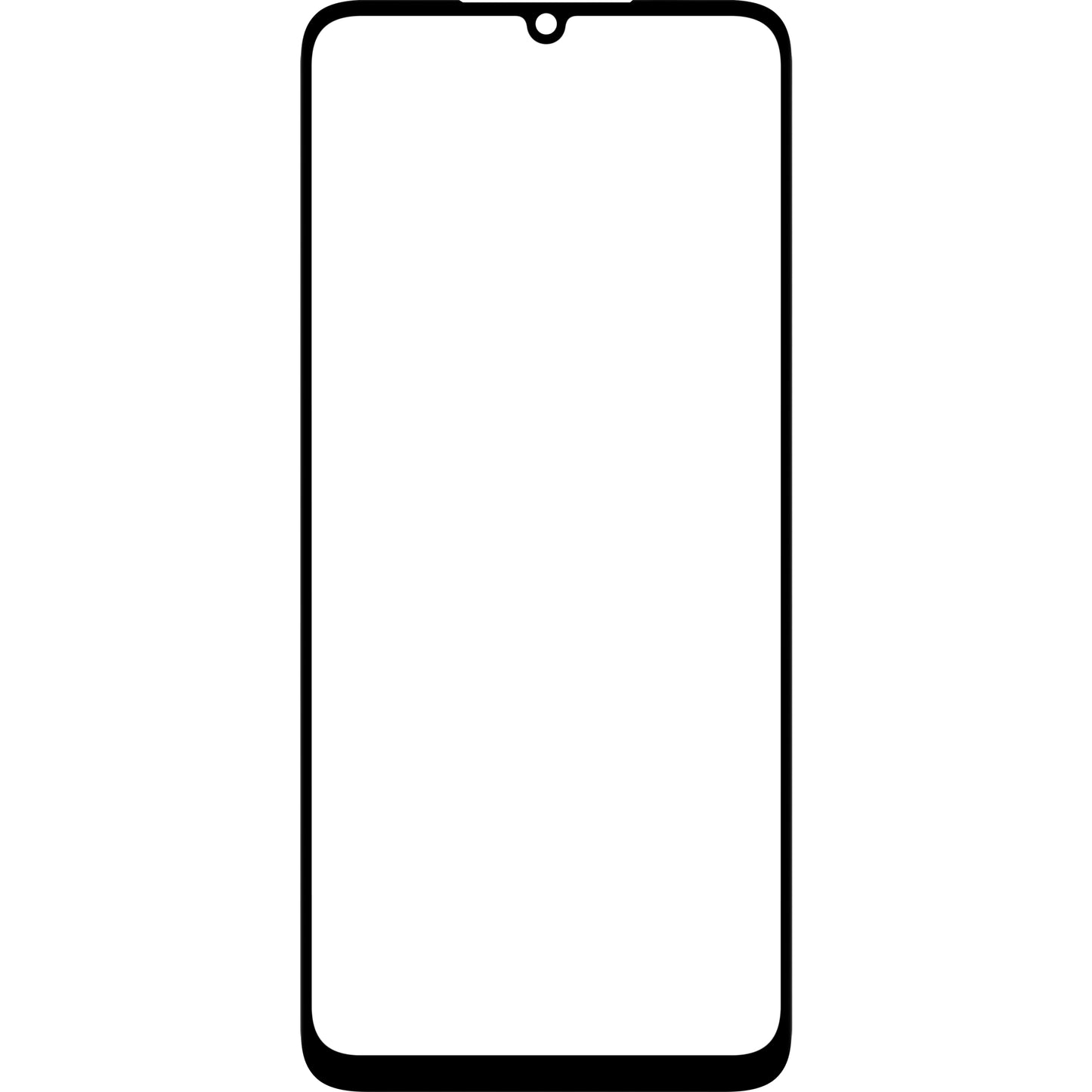 Verre d'écran + OCA Forward Shield pour Samsung Galaxy A05 A055, Noir