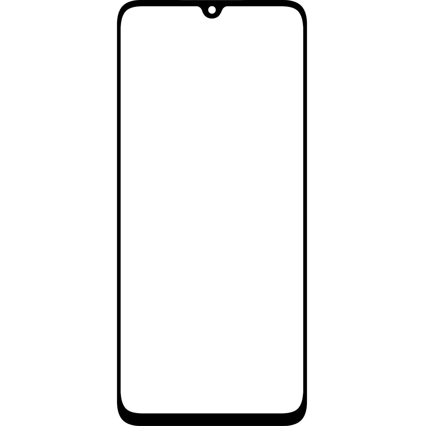 Verre d'écran + OCA Forward Shield pour Samsung Galaxy A05s A057, Noir