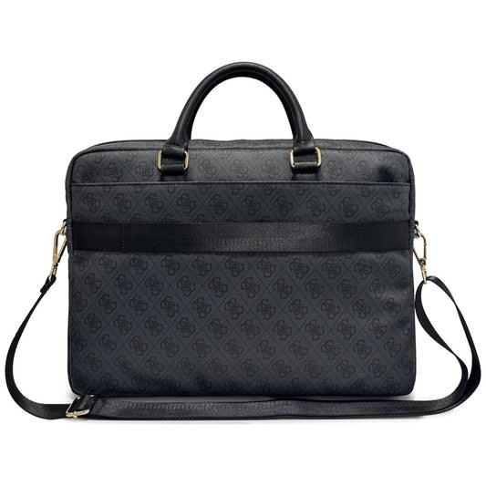 Sacoche Guess 4G Round Classic Logo pour ordinateur portable 16 pouces, noire