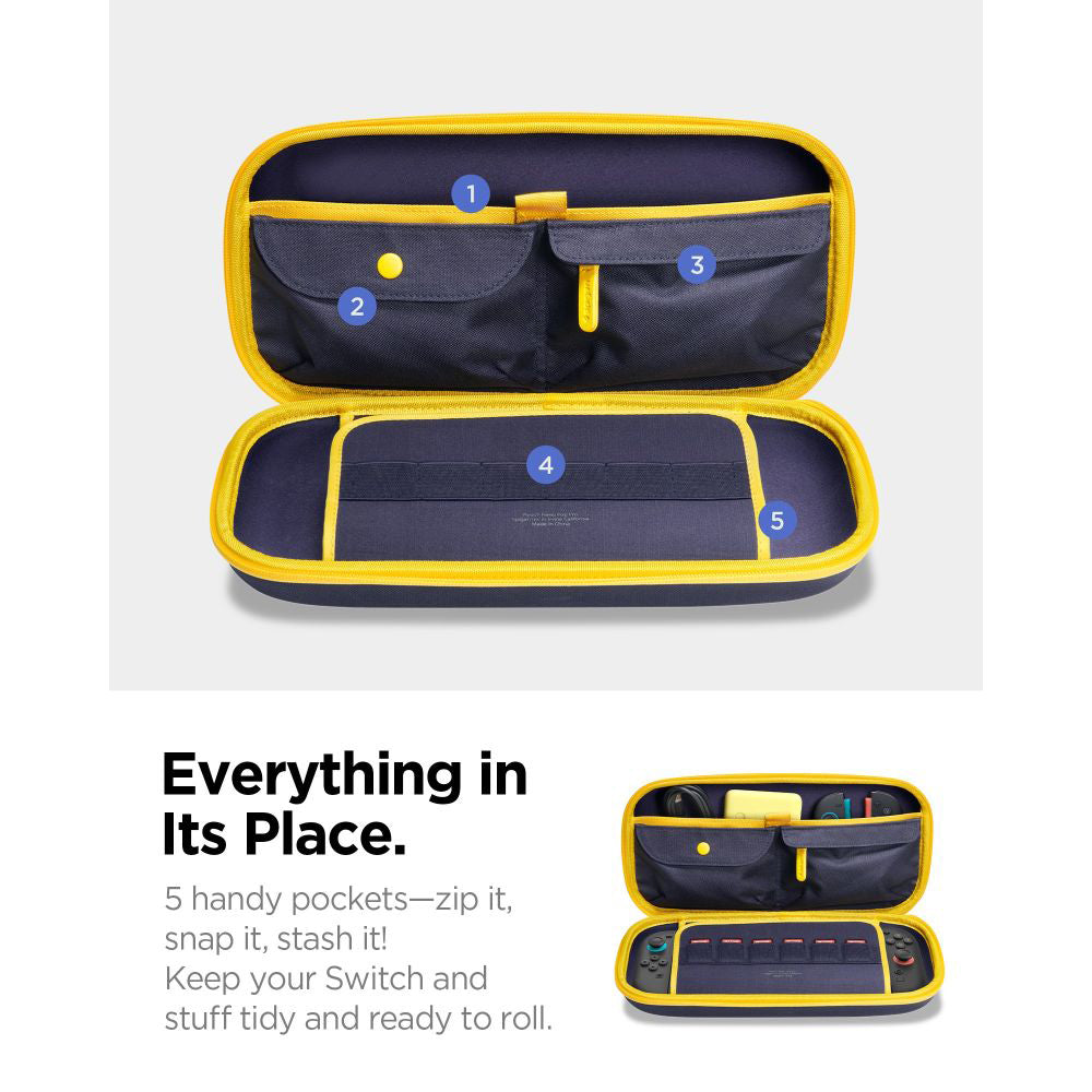 Sac de protection Spigen Nano Pop Pro pour la console Nintendo Switch 2, Bleu Marine AGP09565