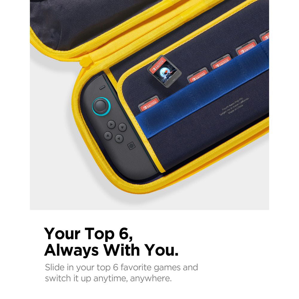 Sac de protection Spigen Nano Pop Pro pour la console Nintendo Switch 2, Bleu Marine AGP09565