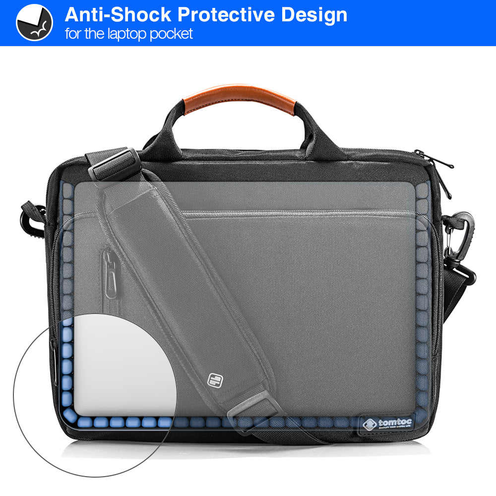 Sac Tomtoc pour ordinateur portable 16 pouces, Noir