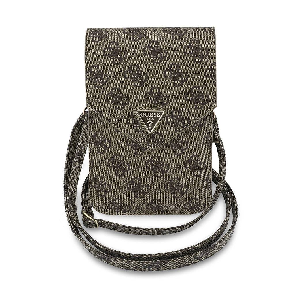 Sac Universel pour Téléphone, Guess, Fliptok Triangle 4G, Marron