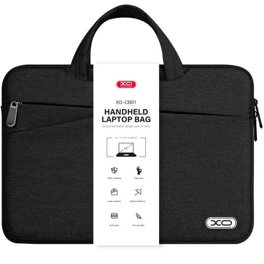 XO Design CB01 Sacoche pour ordinateur portable 14 pouces, noir