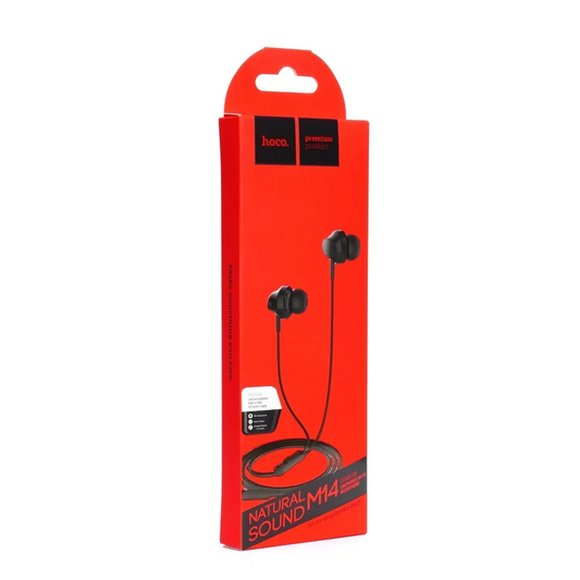 Handsfree 3.5mm HOCO M14, Noir
