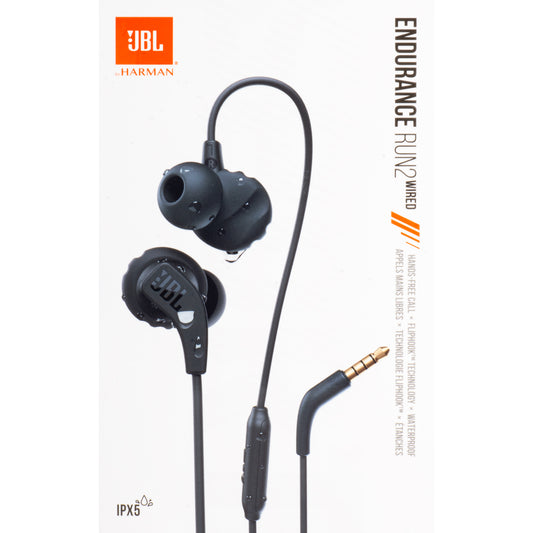 Handsfree 3.5mm JBL Endurance Run 2, Black ENDURRUN2BLK