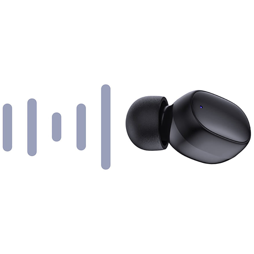Écouteurs Bluetooth sans fil 3MK FlowBuds, TWS, Noir